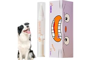 MBIYHGTA Stylo brosse à dents pour animaux de compagnie, stylo brosse à dents pour chiens,Stylo de nettoyage des dents de chien/chat - Matériau sûr, poils souples, nettoyage efficace, stylo à brosse à dents po