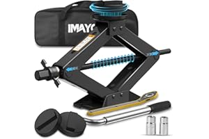 ‎IMAYCC IMAYCC Wagenhber 2,5T(2500KG) für BMW, Scherenwagenheber mit 2Pcs Wagenheber Gummiauflage BMW Schützt PKW, Tragbarer Car Jack mit Radmutternschlüssel, Auto-Notfallset für BMW Serie.