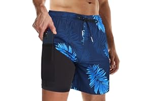 Wantonfy Bañadores para Hombre Pantalones Cortos Playa de los Hombres Secado Rápido Bañador