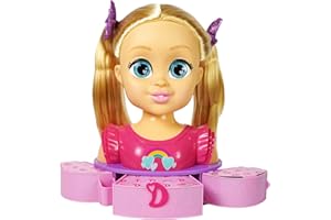 giochi preziosi s.p.a. Famosa- Style Me, Busto de Love Diana, Incluye 8 Accesorios (LVE09000)