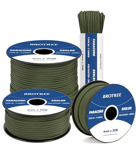 Paracord Poliestere 4mm EdcX - Resistente, 7 Fili, Per Sopravvivenza E Campeggio - Foto 8