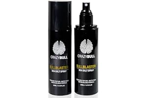 CRAZYBULL Crazy Bull Sea Salt Spray - Vegan & Water-Based Bull Blaster with Natural Matte Finish & Firm Hold - Thickening & Volumising Texture Hair Styling Product for Men & Women, Citrus Scent