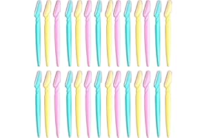 GTLAOGS Augenbrauen-Rasierer, 21-teiliger Dermaplane-Rasierer für Frauen Gesicht Mehrzweck-Peeling und Rasur Pflege Augenbrauen-Gesichtsrasierer und Augenbrauenformer