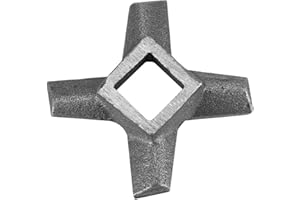 LANTRO JS Cuchillas maquina de picar carne, Cuchillas en Forma de Cruz para picadora, Acero Inoxidable Cocina Reemplazo de la Cuchilla Amoladora, Repuestos picadora de carne(#5)