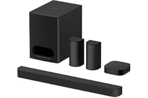 Sony BRAVIA Theatre System 6 – 5.1ch surround sound, 1000W, Soundbar, rear speakers & subwoofer included, Dolby Atmos, DTS:X, AI Voice Zoom 3, Bluetooth, DSEE, Multi Stereo Party Mode, Easy control