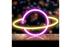 Ulalaza Neon Light Sign LED Planet Night Lights USB Operated Decorative Marquee Sign Bar Pub Store Club Garage Home Party Decor
