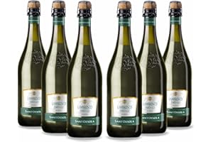 Casa Sant'Orsola - Vino Bianco Frizzante Lambrusco Emilia I.G.T., da Uva Italiana, Gusto Fruttato e Avvolgente, 6x750 ml