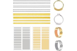 JSUOEO 46 unidades de ajuste de tamaño de anillo, anillo invisible, reductor de anillo, reductor de tamaño de anillo para ajustadores de tamaño de anillo suelto, TPU y EVA