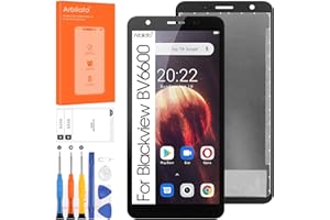 Arbilato LCD Écran pour Blackview BV6600 BV6600E LCD Affichage Tactile Digitazer Assemblée Remplacement avec Réparation Kit (5.7",Noir)