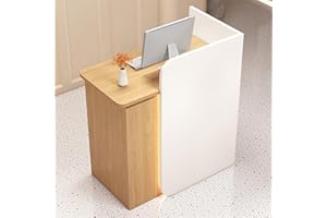 UULBDCD Empfangstheke Holz, Moderne Empfangstresen, Front Theke Bürotheke Rezeption Tisch, Verkaufstheke Mit Schubladen Und Schränken, Rezeptionstheken Für Salon Geschäft Hotel Büro