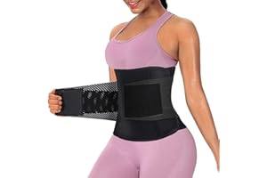 Gotoly Femme Waist Trainer Sport Gaine Ventre Plat Ceinture Sérrée-Taille de Sudation Corset Minceur Femme Ventre Plat Gaine Amincissante