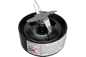 AUMUA Parti di Ricambio del Frullatore, Pezzi di Ricambio Lama con Guarnizioni per Nutribullet Serie 1200 Balance/Lean/Max, Lama Estrattore per Blender Accessorio