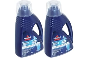 RELIAPART Wash & Remove (2 Pack) Deep Clean + Oxy, Carpet Stain Remover, Carpet Cleaner Solution, Upholstery Shampoo for Use with All Leading Upright Carpet Washers, 1.5L, 1265E