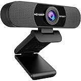 1080P Webcam for PC, C960 Webcam with Microphone, 2 Mics Web Camera, 90°View Streaming Webcam, Plug and Play USB Webcam for L