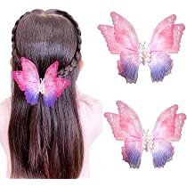 12 Schmetterling Haarspangen – Glitzer-Clips Mit 3D Design Für Mädchen, Damen & Kinder