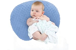 LAT LEE AND TOWN Petit coussin d'allaitement Minky - Coussin de grossesse - Cadeau pour nouveau-né, garçon et fille