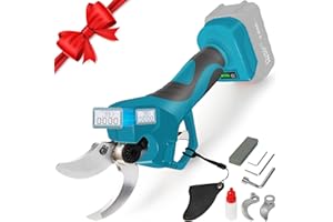 VKE Akku Astschere Max 40mm Schneiddurchmesser 600W ProfessionelleSchnurlose Elektrische Gartenschere mit LED Anzeige kompatibel mit 18V Makita-Akku akku gartenschere(Batterie nicht enthalten)