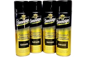 KAYTEX 4 x Bundle New Scents Sovereign Car Home Office Gym Turbojet Air Sanitiser Freshener Spray (SAVAGE)