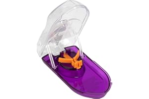 EZY DOSE Pill Cutter with Safety Shield and Magnifier, Daily Usage, Safely Cut Pills and Vitamins, Accurate and Easy Cutting, Colour May Vary, BPA Free