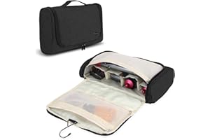 Teamoy Porta da Viaggio Compatibile con Dyson Airwrap Styler, Borsa a Muro Organizzatrice Portatile, Porta asciugacapelli con Gancio, Nero