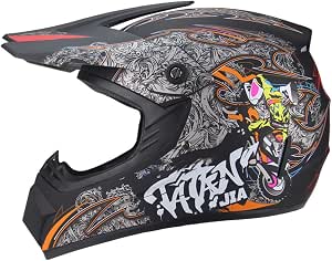 Casco da motocross per bambini Caschi Moto Cross Integrali DH con  Occhiali/Maschera/Guanti Adulto Offroad Casco per Quad Bike ATV Go-kart  Moto da Cross Sport Omologato ECE S : Amazon.it: Auto e Moto