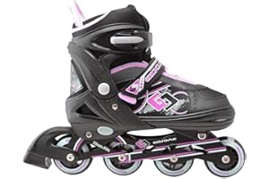 TANTE TINA Rollers Professionneles pour Enfants/Adolescents/Adultes - à Taille réglable, roulis Avant Luminous