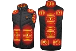 Uppvärmd Väst För Män Och Kvinnor, USB Elektrisk Uppvärmd Jacka 11 Zoner, Ärmlös Uppvärmd Klädkappa 3 Temperaturnivåer För Vintermotorcykelfiskejakt