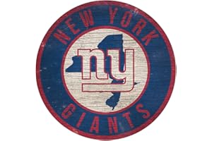 Fan Creations New York Giants Holzschild 30,5 cm rund Staat Design