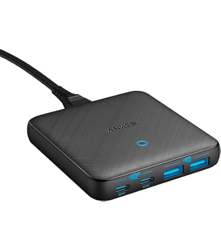 70W GaN USB C Fast Charger - 2 Port Compact Wall Charger For MacBook, IPhone, Galaxy (Pink)