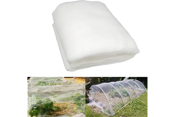 LINSOCLE Filet Anti Insecte 3m x 10m, Filets pour Jardin, Filet Anti Insecte Potager, Maille Fine Anti-Insecte en Maille pour la Protection des Plantes, Fleurs, Légumes et Fruits
