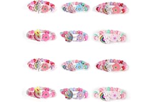 ITHARON Set de Bracelets en Bois Arc-en-Ciel de 12 Pièces – 6 Modèles Différents, Bracelets d'Amitié pour Enfants, Filles et Garçons, Bracelet Enfant, Cadeau d'Anniversaire, Idéal pour Filles de 5 à 12 Ans
