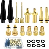 Kit Adaptateur Valve Vélo SZSHIMAO - Presta/Schrader, Pompe à Air, Ballons