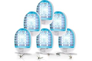 YARRIE 6 Stück Mückenlampe, Mückenstecker Steckdose, Insektenvernichter Elektrisch, Mückenfalle, Indoor Fliegenfalle für Haus, Küche, Schlafzimmer, Kinderzimmer, Büro (6-teiliges Set)