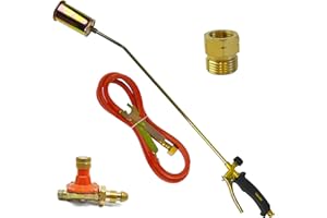 AB Tools Gas Torch Burner 2m Hose Roofer Plumber Weed Propane & Regulator