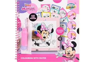 Disney Mimmi Pigg Färgbok med vatten | Återanvändbart vattenfärgbok för barn från 3 år