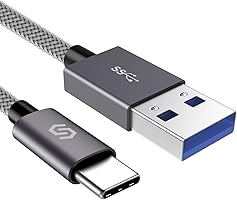 Syncwire USB 3.0 Type C Cable - 3.3ft Nylon Braided USB C Fast Charging Cable for Samsung Galaxy S9/S8+, Note 8,...
