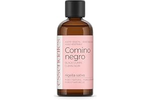 Essenciales - Aceite Vegetal de Comino Negro, 100% Puro y Natural, 100 ml | Aceite Vegetal Nigella Sativa, 1ª Presión Frío