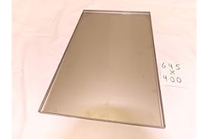 Hz1BBQde Edelstahl Fettwanne Grill Fettauffangwanne für alle Marken Campingaz,Dehner, Enders, Grandhall, Jamestown, Kingstone, Landmann, Gardener Napoleon Santos Weber (1Stk 680mm x 400mm x 15mm V2A)