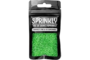 SPRINKLY - Sparkling Sugar - Green - 30g