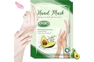 TONGYEND Hand Moisturiser Gloves,3Pcs Hand Masks for Dry Hands,Plant Extracts for Dry, Aging,Cracked Hands Intense Skin Nutrition Hand Cream Mask,Whitening and Anti aging,Repair Rough Skin (Avocado)