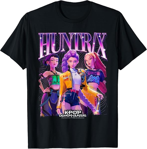 KPOP Demon Hunters Huntrix Bootleg Ufficialmente Autorizzato Maglietta - 1