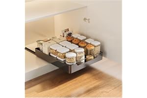CJJZFO Organizer zum Herausziehen für Zuhause, Ausziehbarer Schrank Organizer, Teleskopschublade, Slide Out Drawer Pull Out Cabinet Organizer Kitchen, Schrank Ausziehbare (Size : 43 * 20 * 7cm)