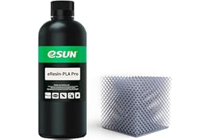 eSUN Oparty na Roślinach Pro 3D Printer Szybka Żywica, LCD UV 405nm Wysoka Precyzja Żywica na bazie PLA Żywica Fotopolimerowa do Monochromatycznego Ekranu Drukarka 3D Płynna Żywica 3D, 1000g Szara