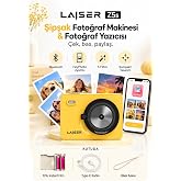 Laiser Z5s İnstant Kamera ve Fotoğraf Yazıcısı - Şipşak Fotoğraf Makinesi-Yellow