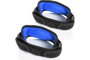 ANTLET Coderas para Epicondilitis - Coderas para Tendinitis - 2 Unidades - Banda Epicondilitis para el Codo - Cintas para Codo de Tenista - Sirven en Cualquier Deporte (Azul)