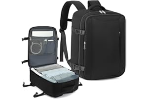 VMIKIV Mochila Viaje Cabina Avion 45x36x20 para Easyjet Maletas de Viaje Cabina Mochila Portatil 15,6 Pulgadas Mochilas Mujer Bolsa Equipaje Hombre 32 litros para Wizz Air