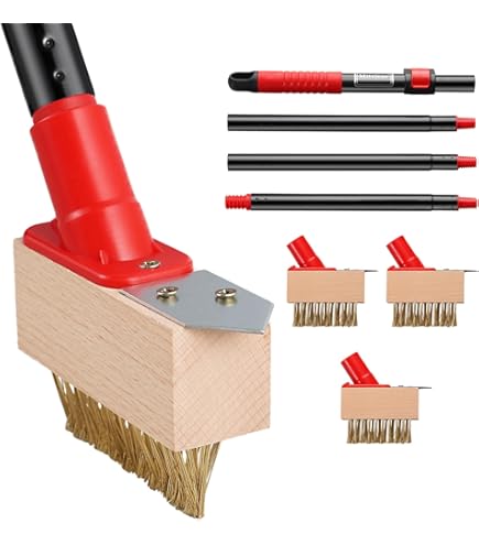 Siena Garden Unkraut Fugenbürste 140cm - Stahlborsten Bürste Für Terrasse & Gehweg