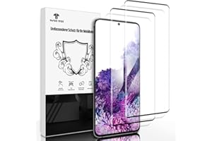 THREE-TREE 2 Stück für Panzerglas Schutzfolie für Samsung Galaxy S20 4G/5G, Panzer Schutz Glas Fingerabdruck-ID Unterstützen,3D-Volle Bedeckung Passt Perfekt, 9H Hartglas Displayschutzfolie für Samsung S20