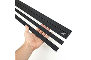 FRATELLI BIASCO Barra piatta PVC NERO disponibili varie Sezioni (30x20x1000 mm)