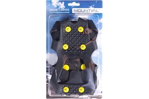 Suela Antideslizante Hielo y Nieve con Tacos, Extensible, Crampones con Tacos Mountval, Varias Tallas